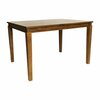 Flash Furniture Rectangle 36.25 in W X 47 in L X Rubberwood (Parawood) KER-T-217-BRN-47-GG